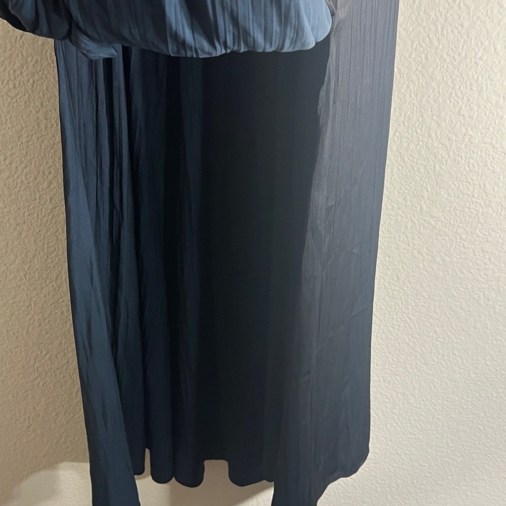 Anthropologie Black Pleated Maxi Skirt Sz M | Minimalist NWOT - Picture 5 of 8